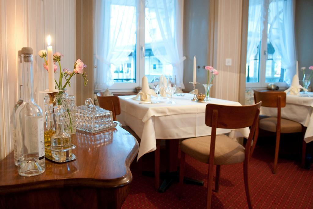 Hotel Krone Bad Ragaz Étterem fotó